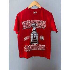 Vintage YAZBEK Detroit Red‎ Wings Stanley Cup Champions NHL T Shirt Medium